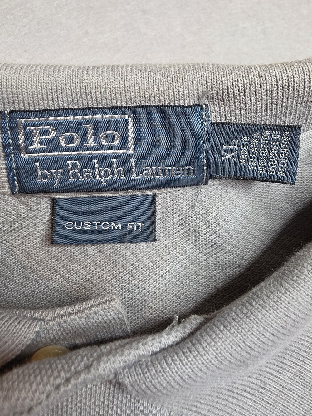 Polo by Ralph Lauren Men's Classic Gray Polo Shirt Grey Pony Big Pony XL - Picture 2 of 8